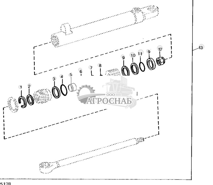 Steering Cylinder Overhaul Kit 
